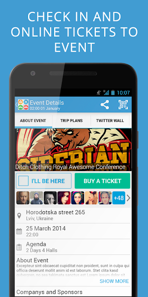 2Event-App for Events, network