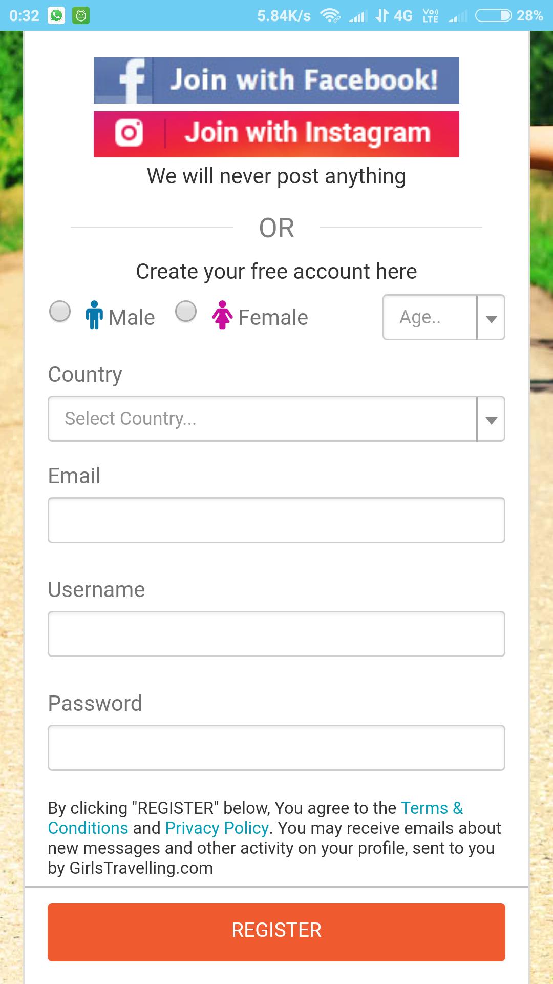 Girls Travelling Dating