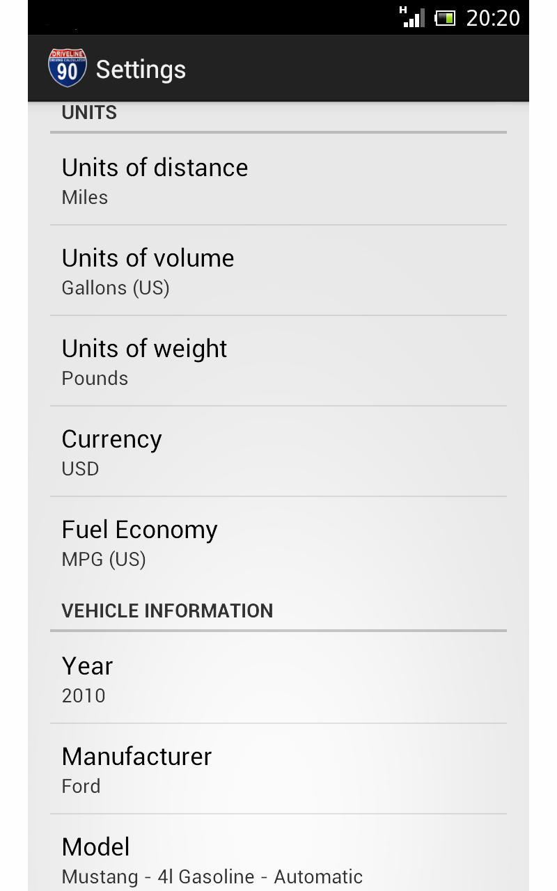 Driveline - MPG & Fuel Economy