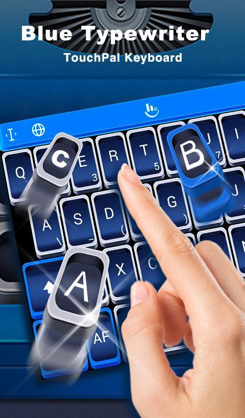 Blue Typewriter