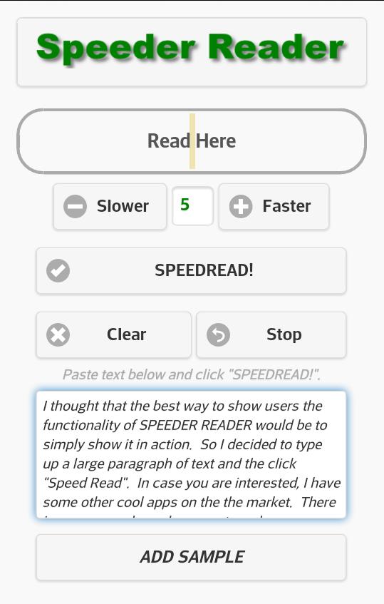 Speeder Reader