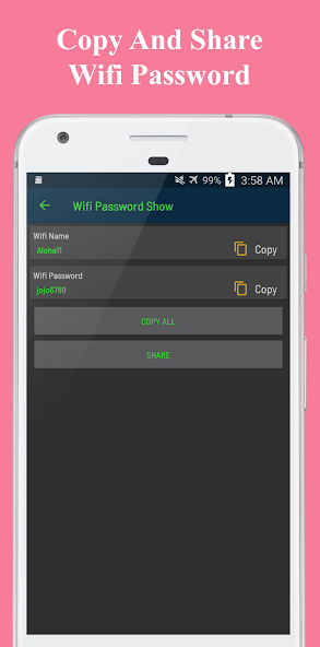 Show Wifi Password