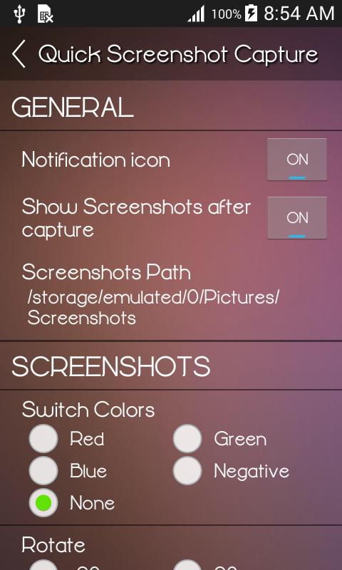 Quick Screenshot Capture