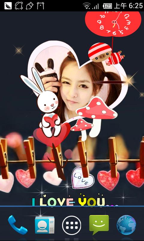 Beauty Stickers Live Wallpaper