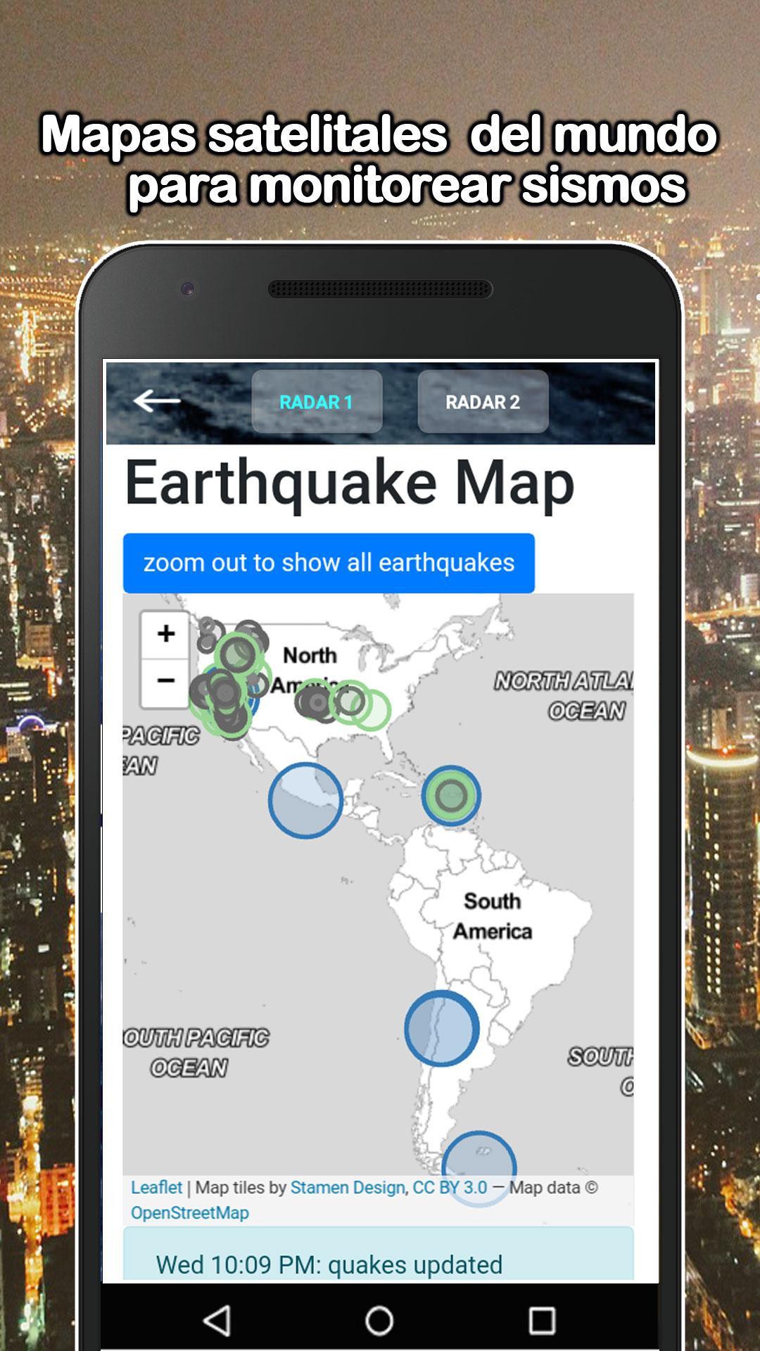 Radar de Terremotos GRATIS