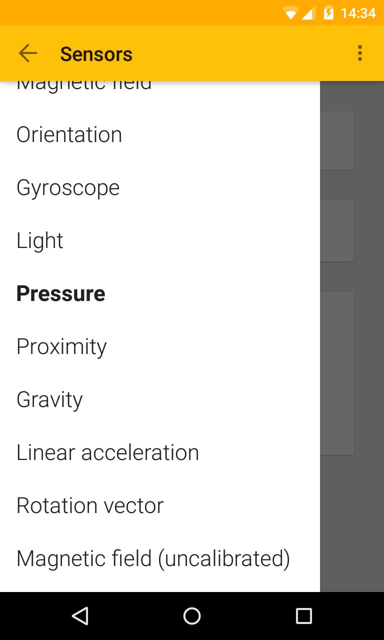 Sensors test