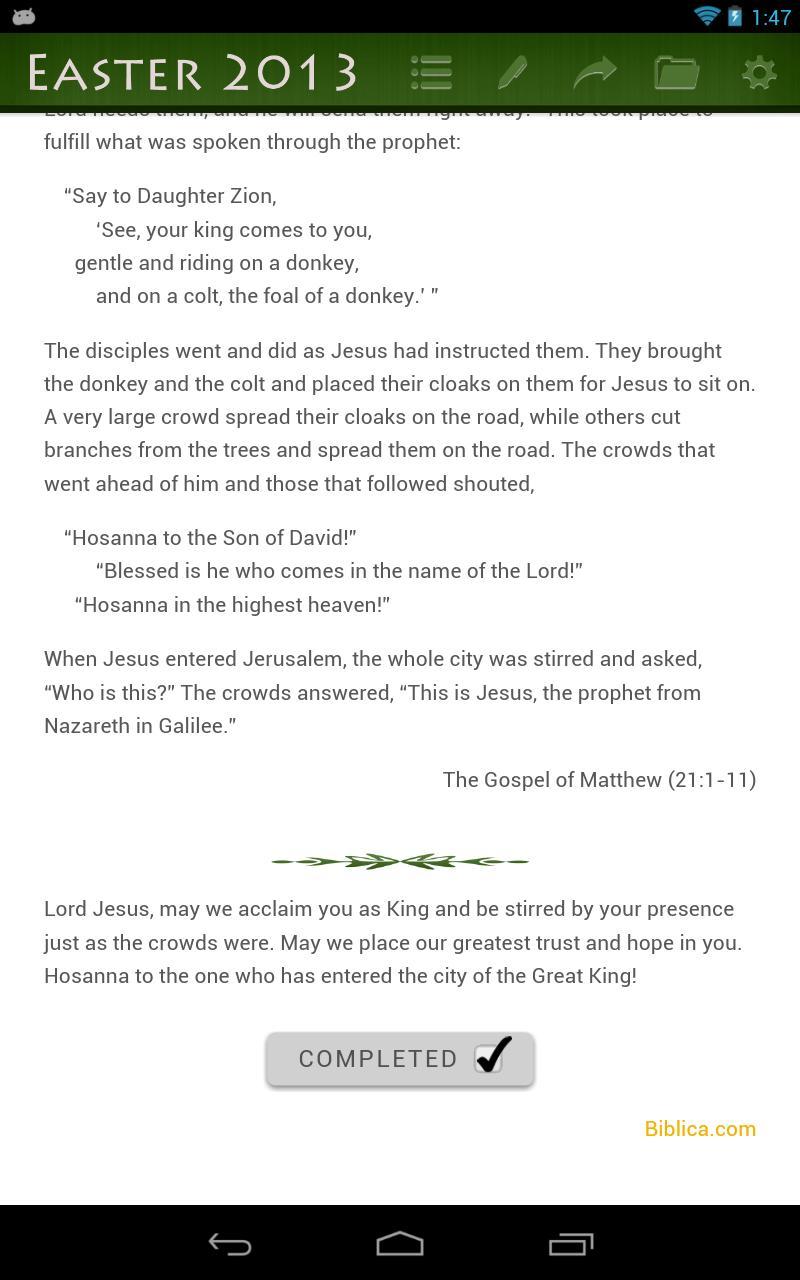 Easter 2013 by Biblica
