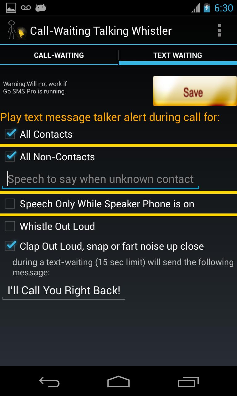 Call Waiting Announcer Free