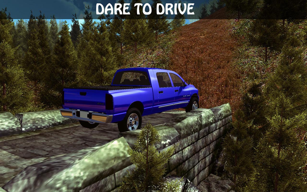 Up Hill Off-road Drive Pickup Journey