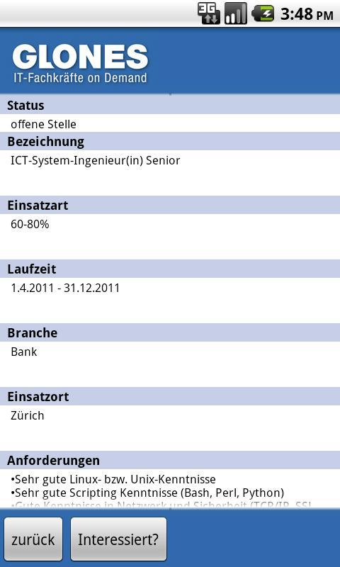 GLONES AG IT Jobs