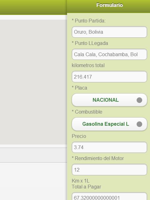 Gasolineras Bolivia