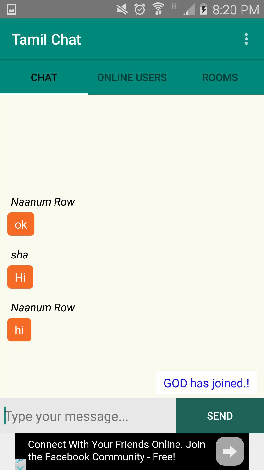 Tamil Chat 1.1