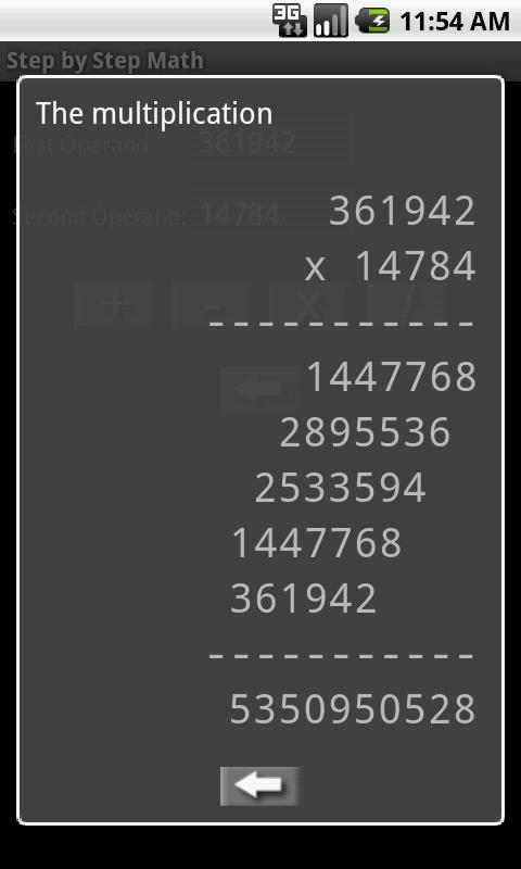 Math step by step