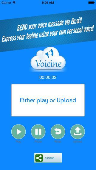 Voicine - Sound recorder email