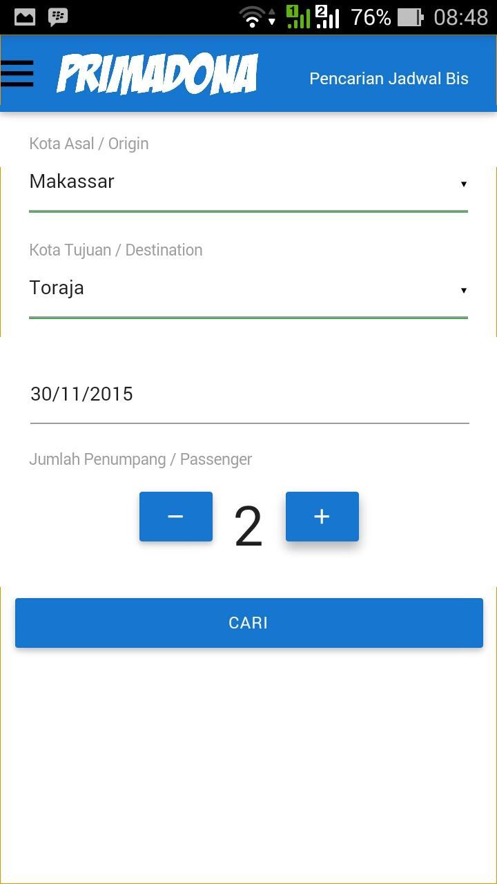 Bus Primadona