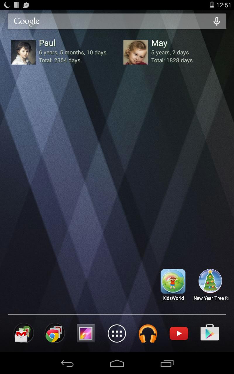 Baby Age Widget