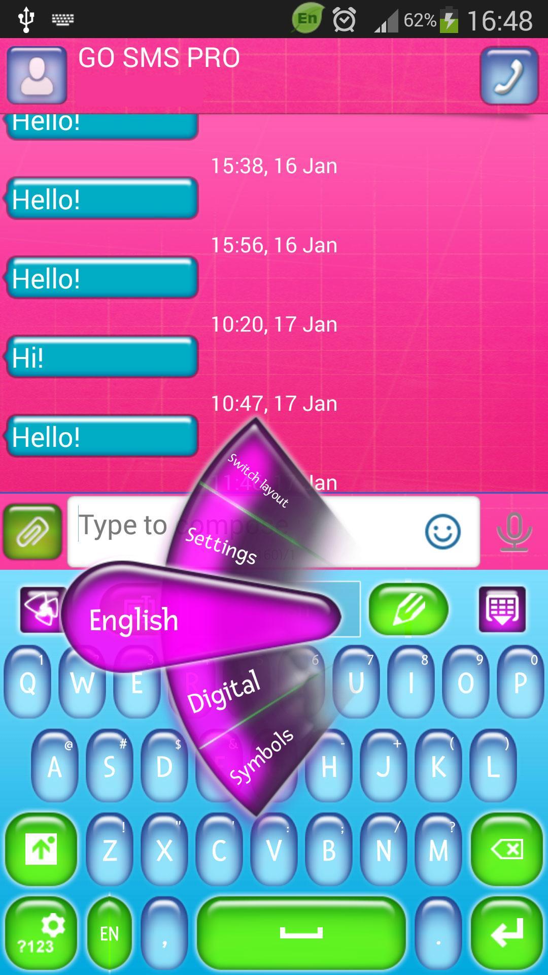 GO SMS Color Theme