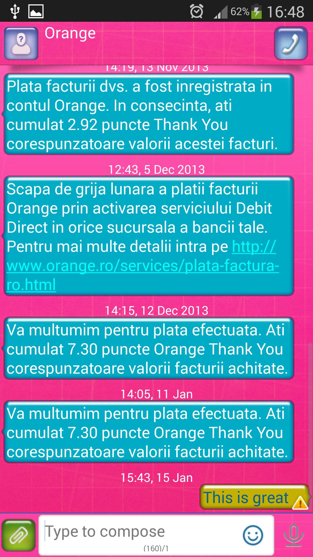GO SMS Color Theme