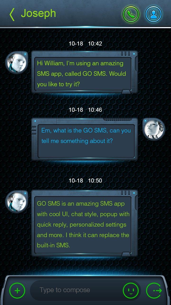 GO SMS SECRET THEME