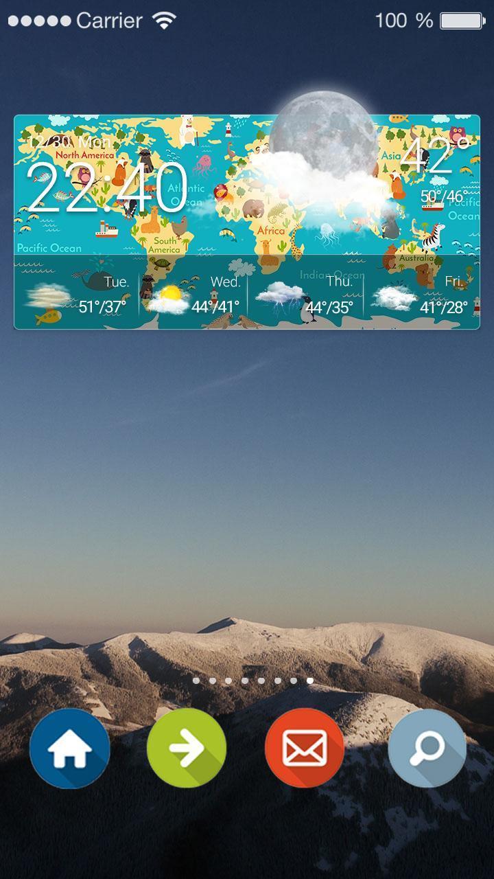 Local Weather & Clock Widget