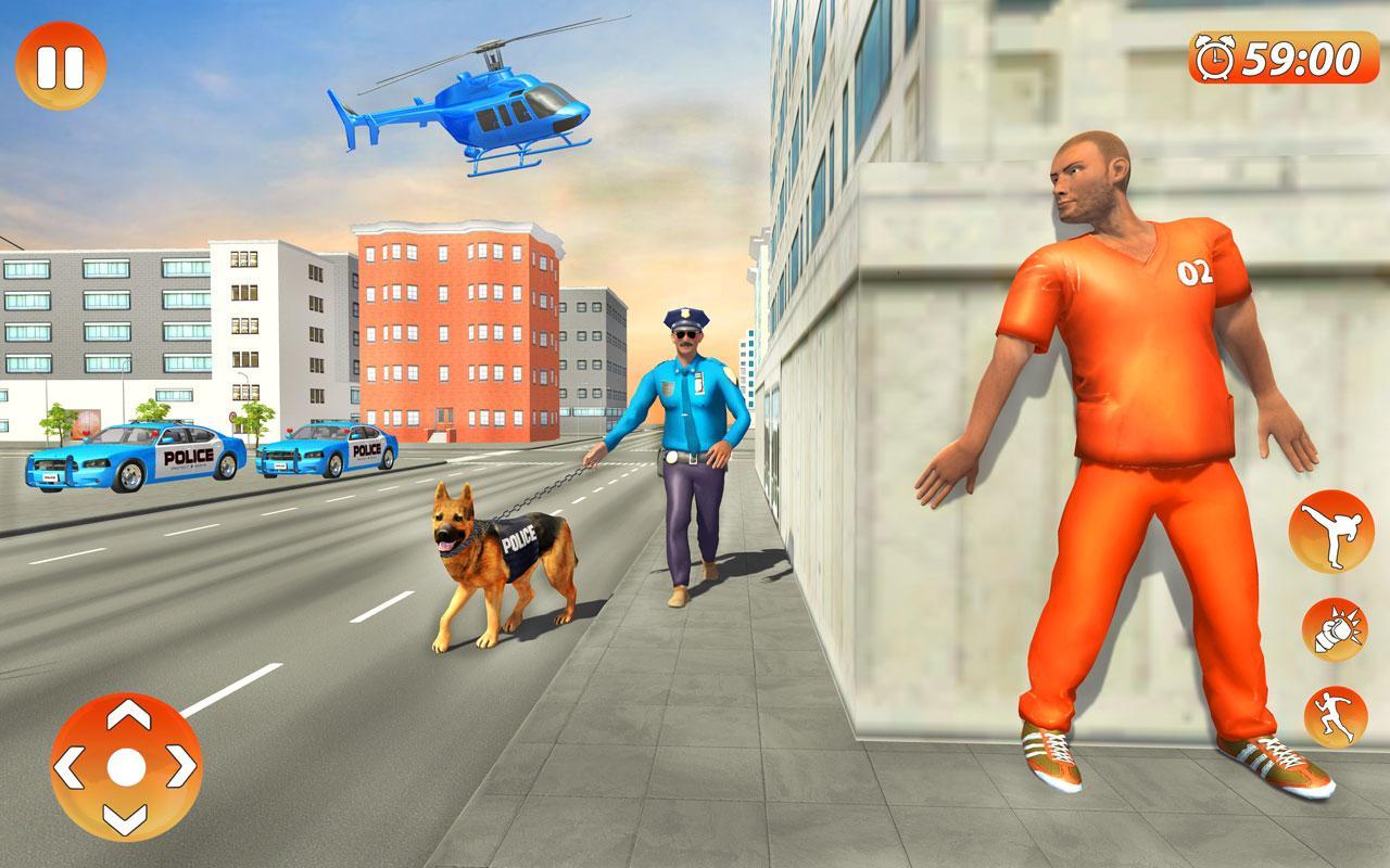 Police Dog Prisoner Chase