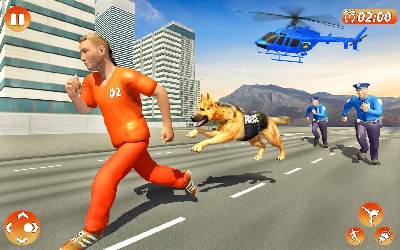 Police Dog Prisoner Chase