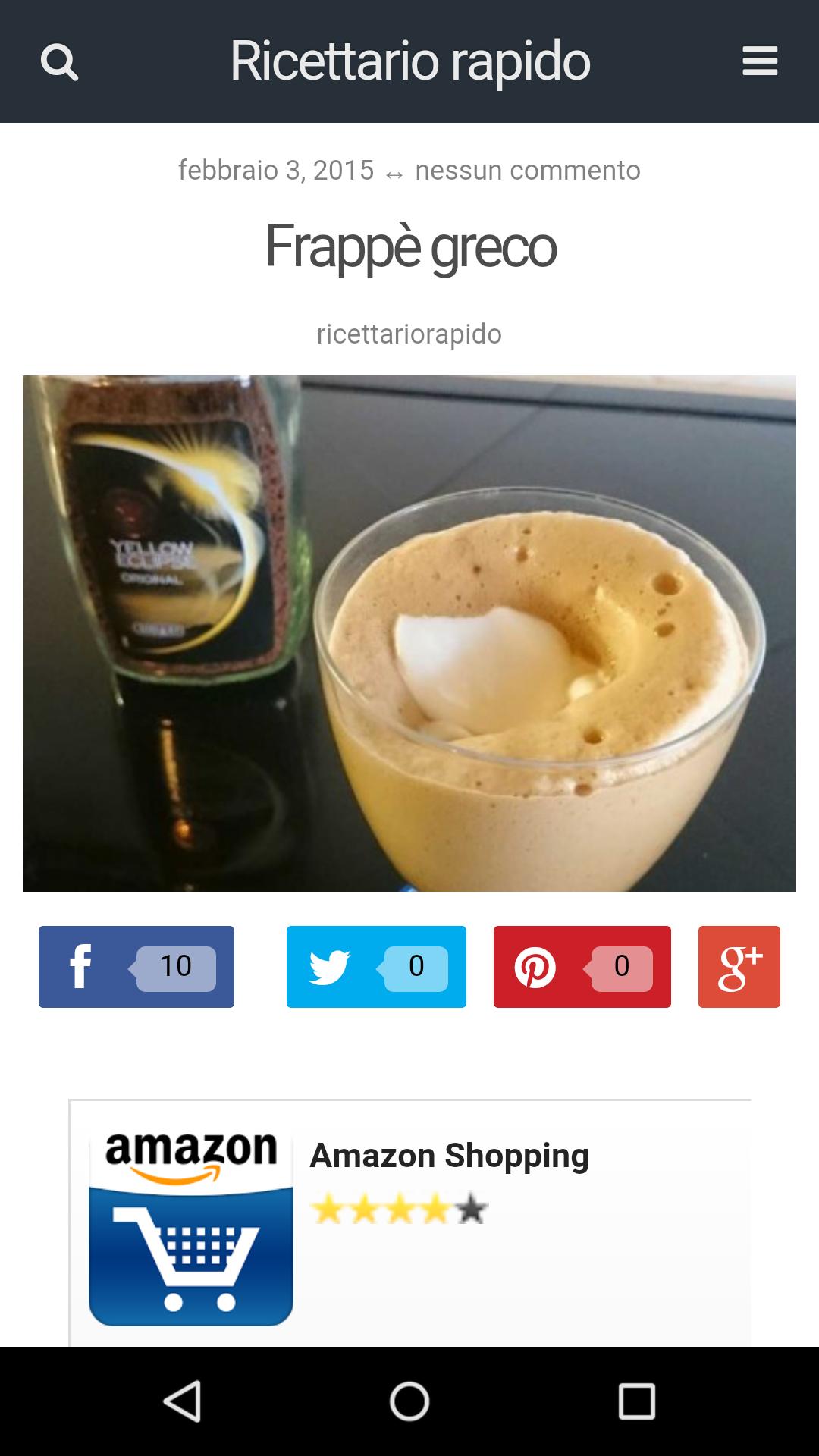 Ricettario Rapido