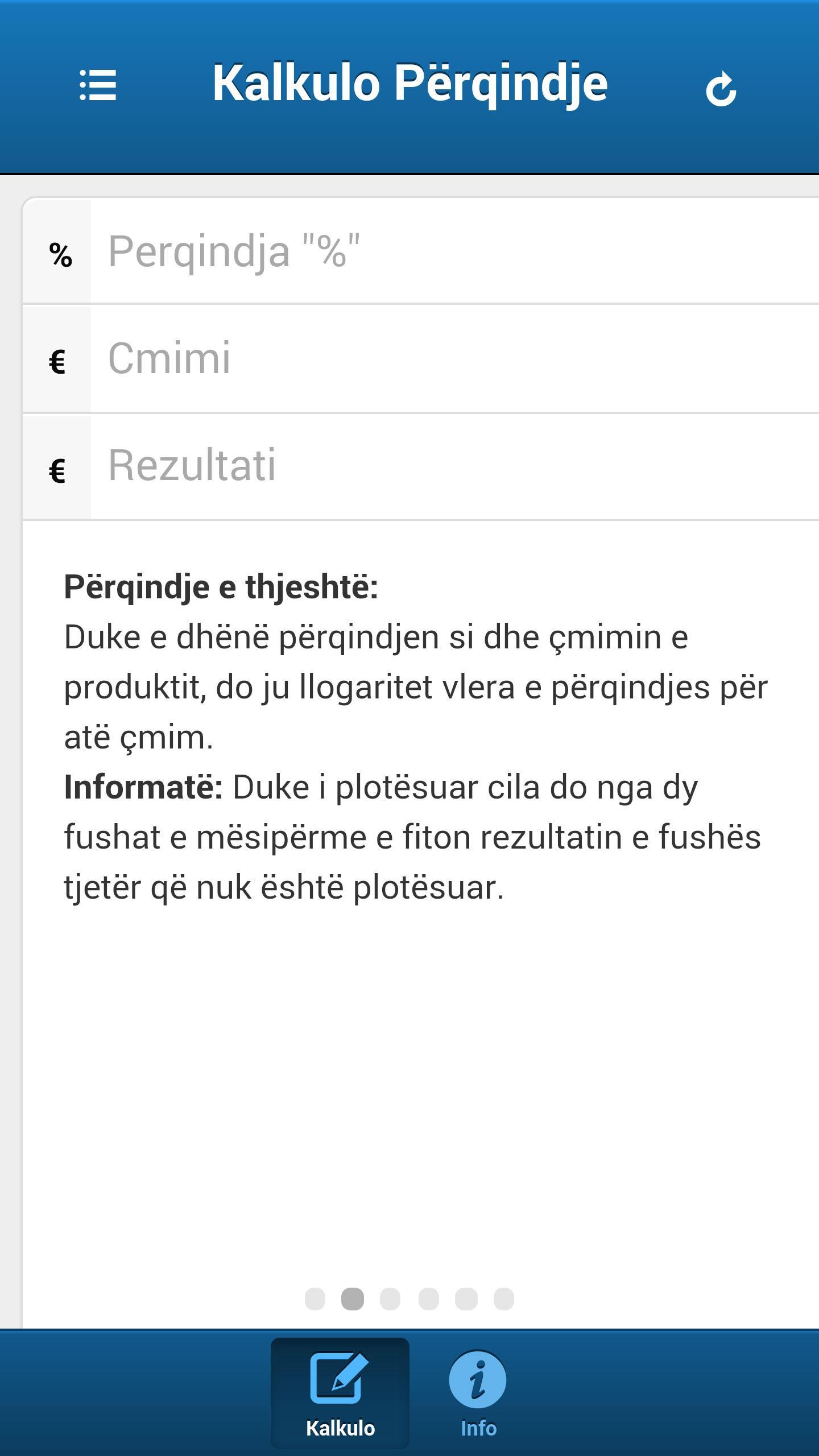 Kalkulo Perqindje