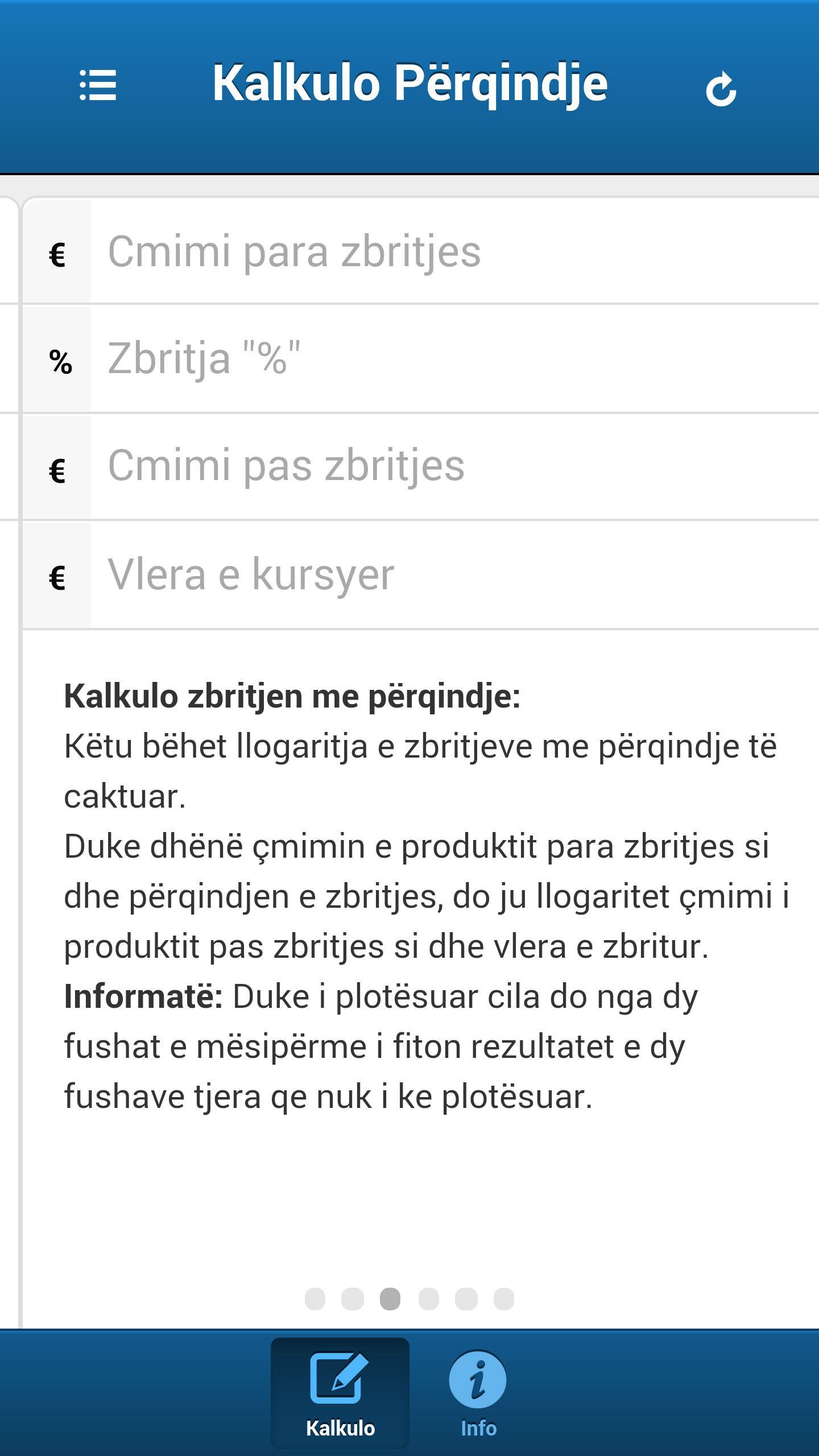 Kalkulo Perqindje