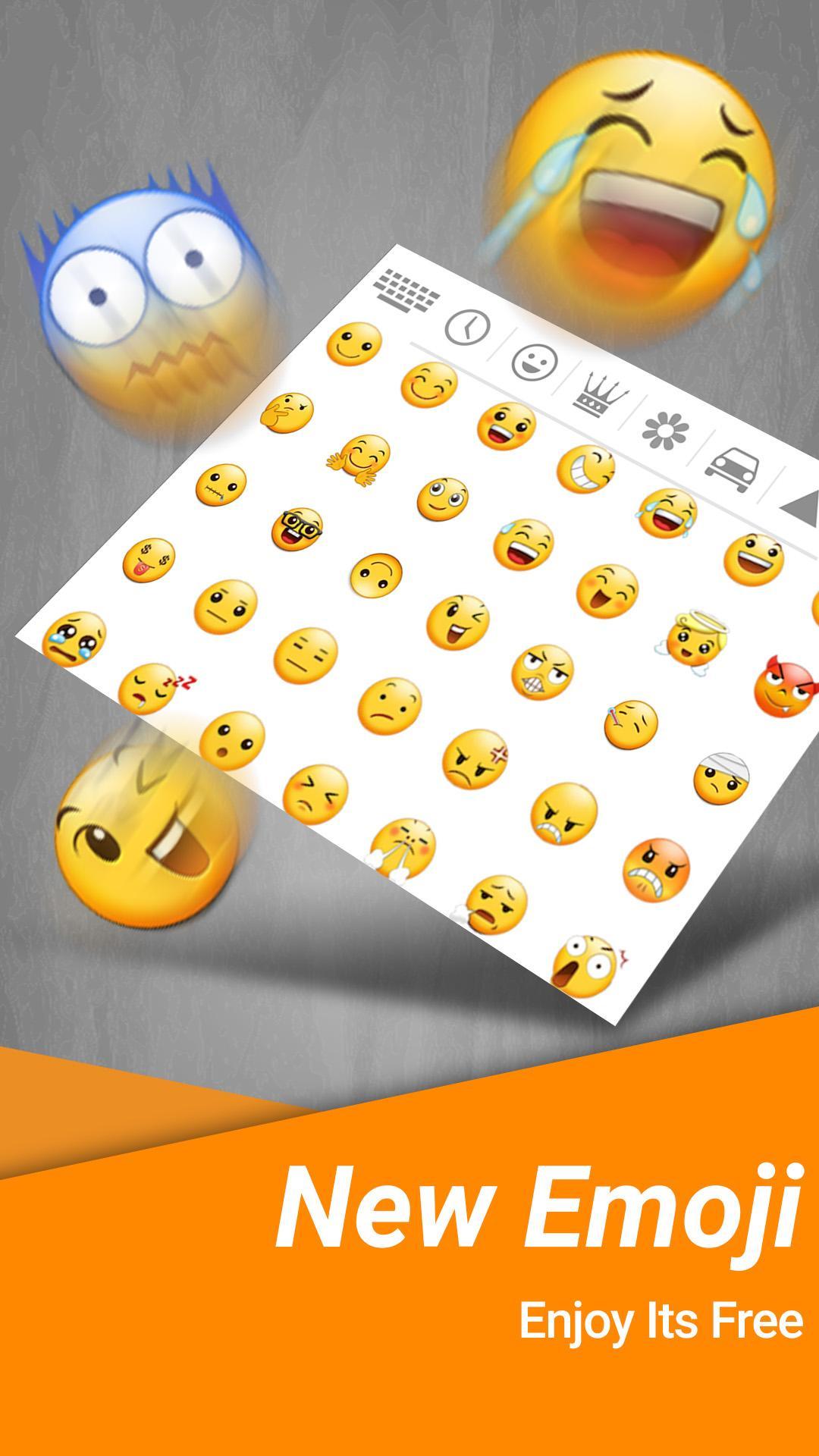 Emoji white keyboard