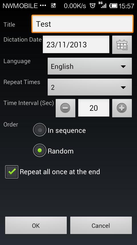 Self Dictation