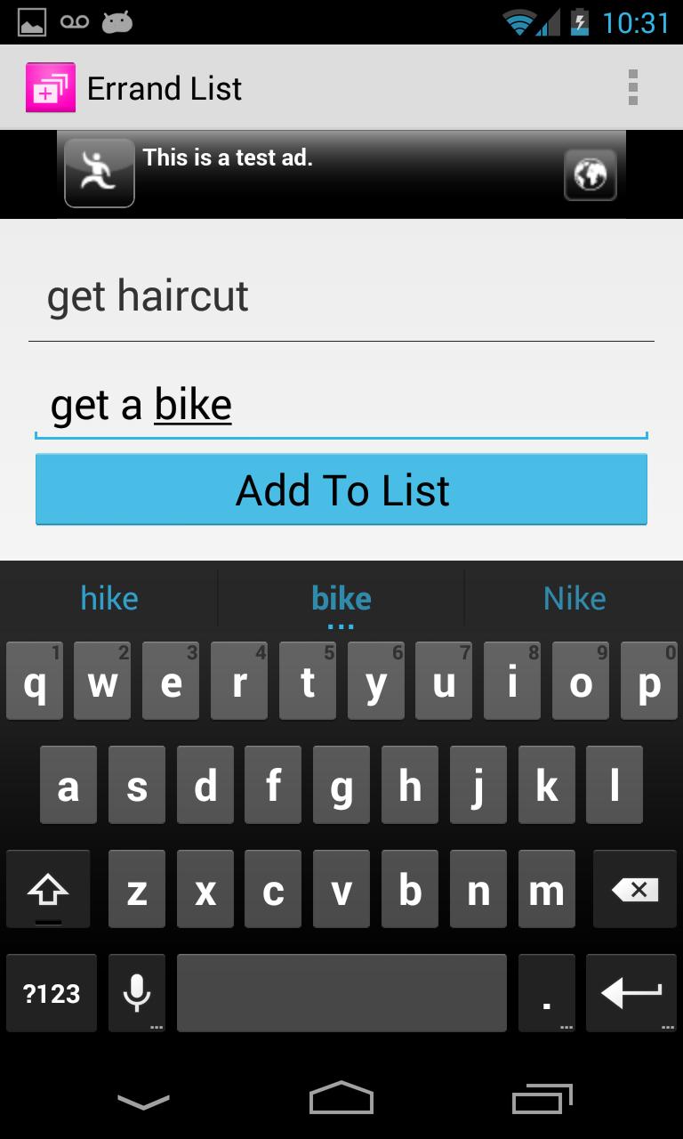 Errand List