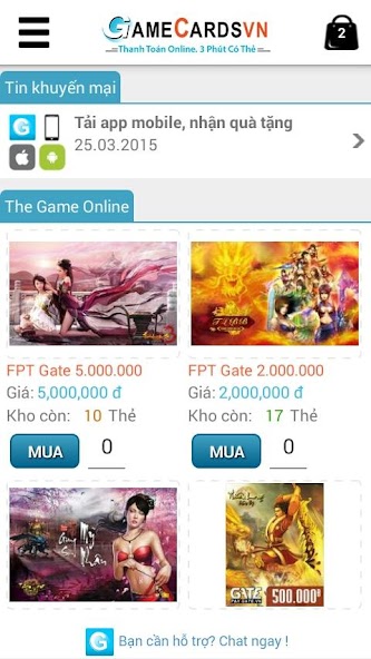 GameCardsVN