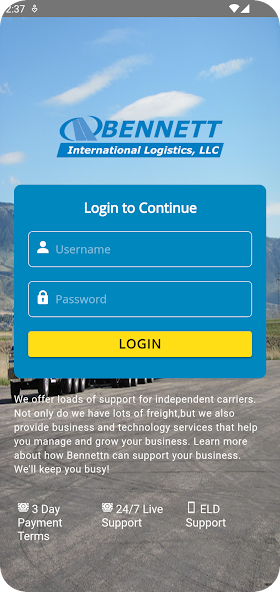 Bennett Carrier App