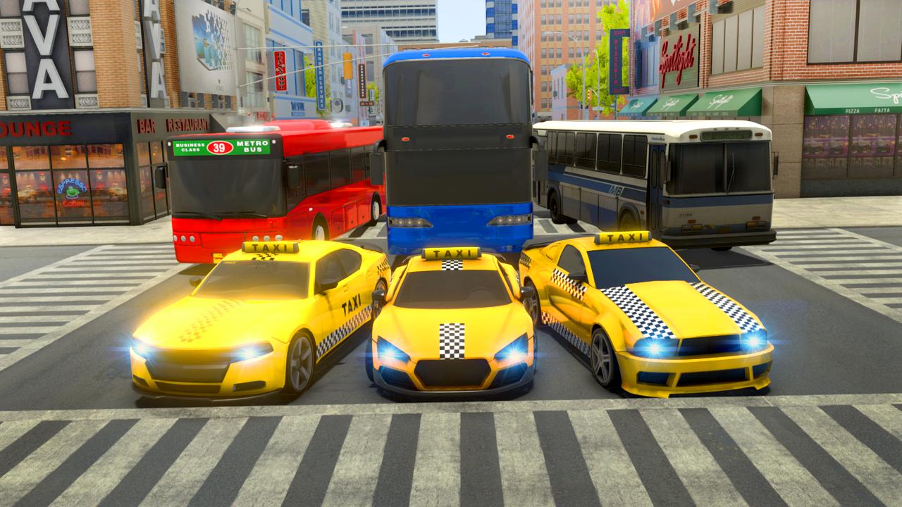 Mega Ramps Taxi Car Stunt: Car Jumping Game