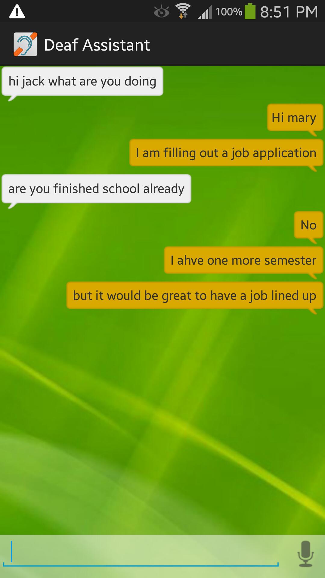 Deaf Assistant