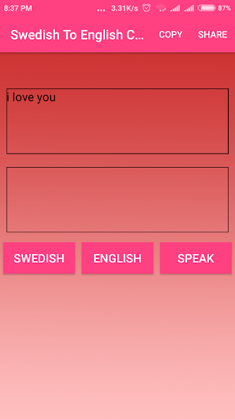 English To Swedish Converter