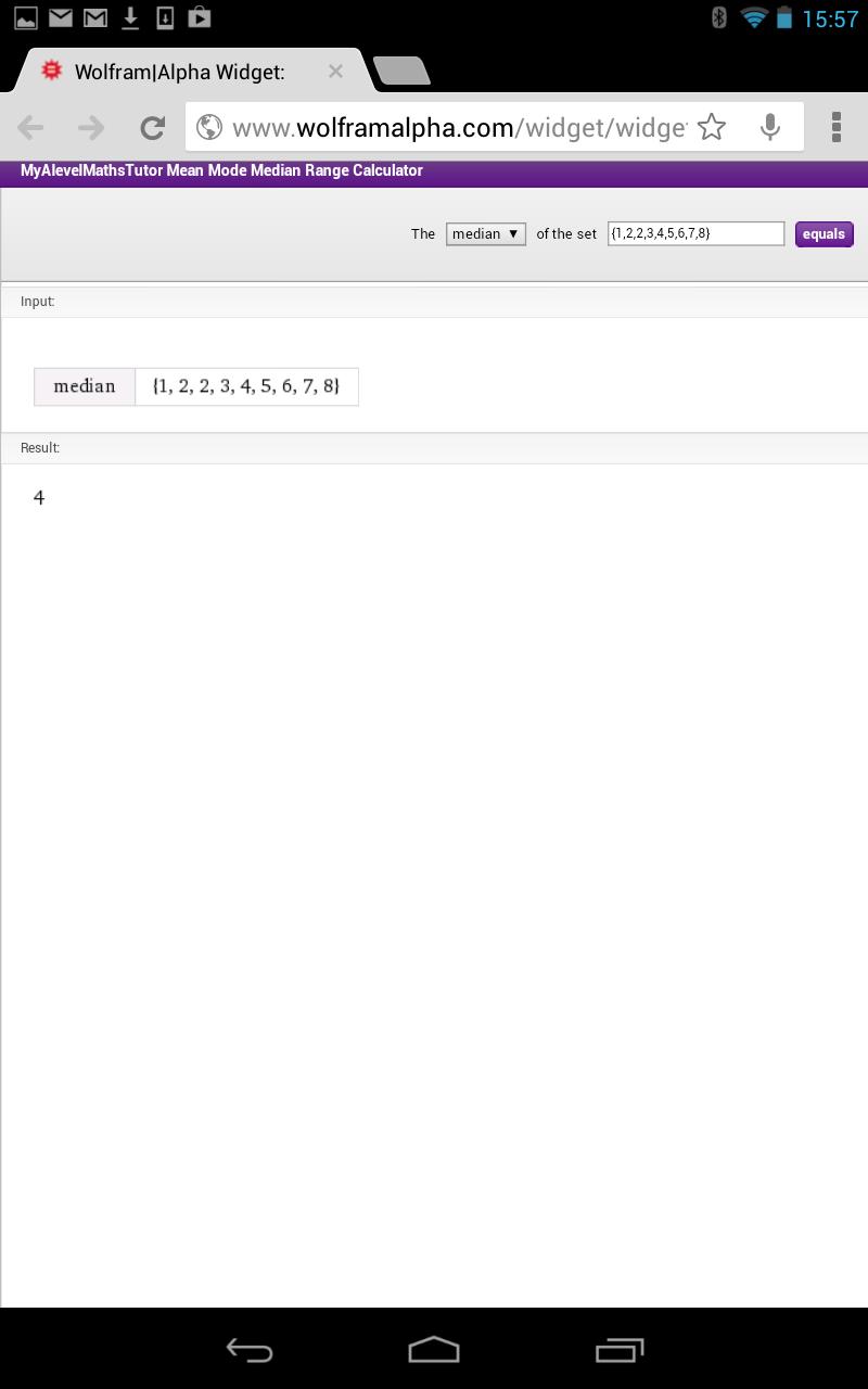 Mean Mode Median Calculator