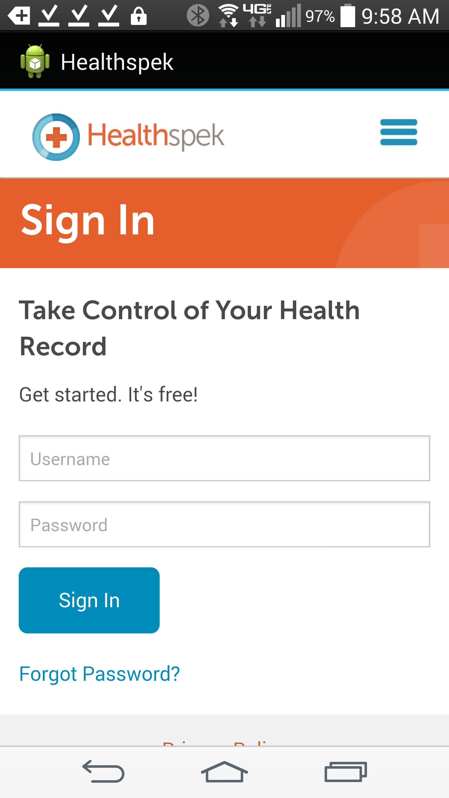 Healthspek - Health Records