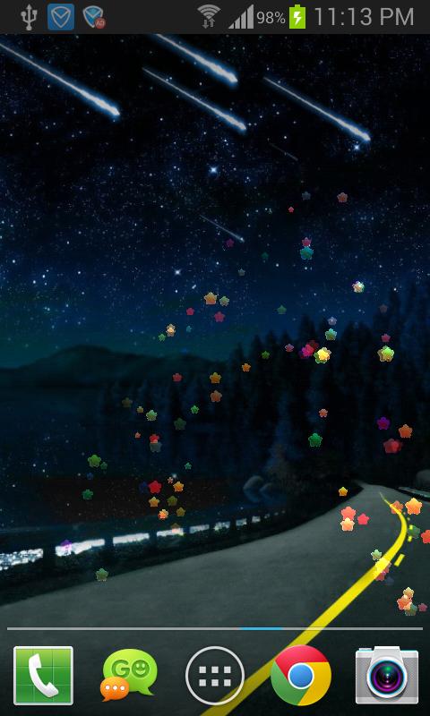 Meteors Live Wallpaper