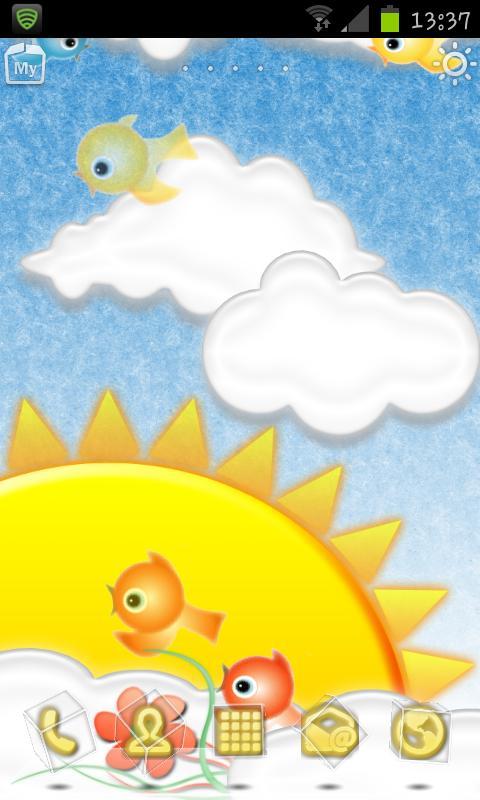 Cloudy Theme Rabbit Launcher