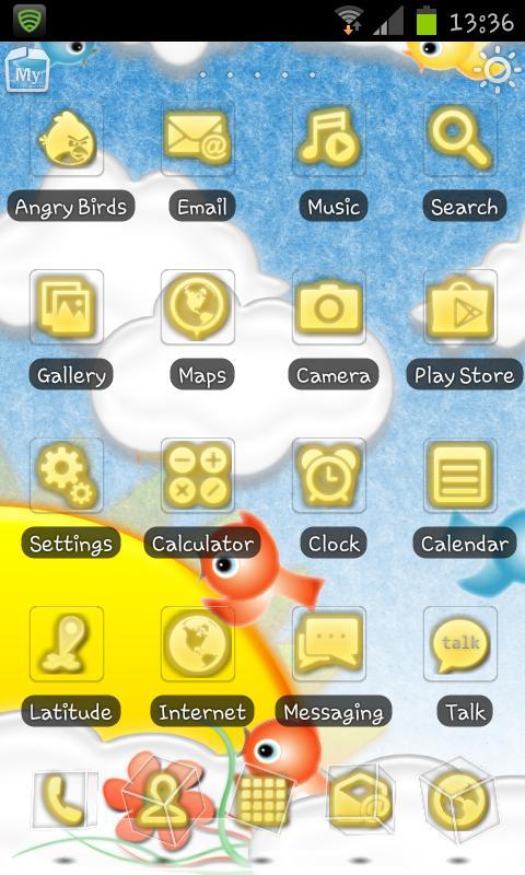 Cloudy Theme Rabbit Launcher