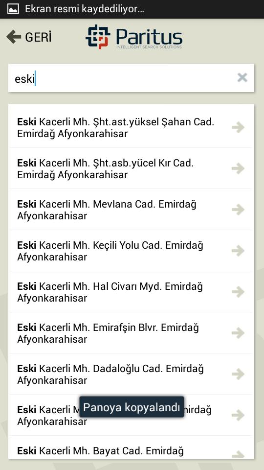 Adres Dahisi - Paritus