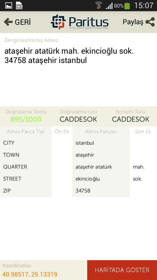 Adres Dahisi - Paritus