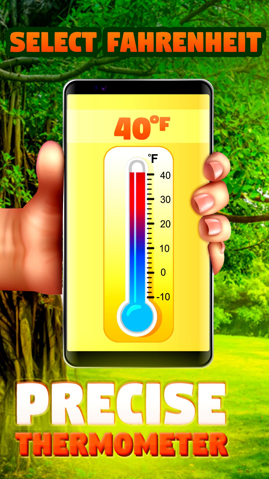 Precise thermometer in Celsius and Fahrenheit