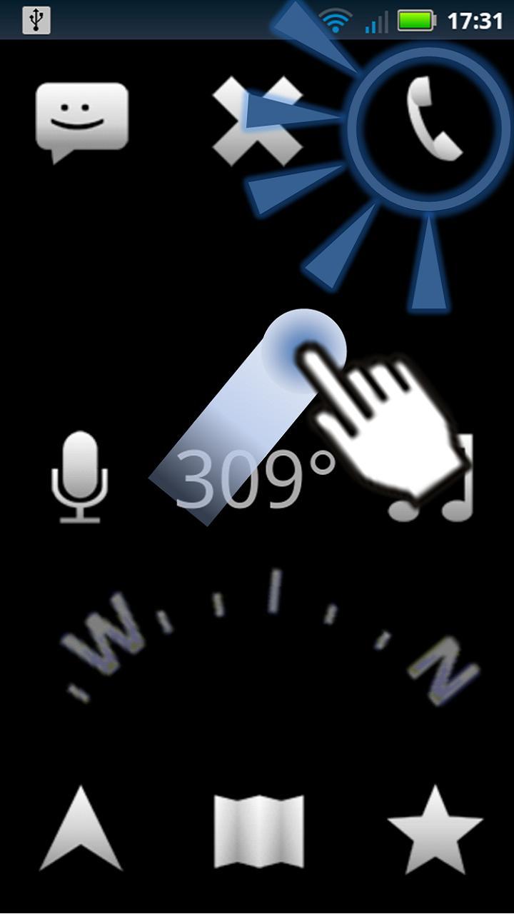 Car Dock with swipe control