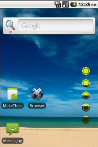Fast Brightness Control Widget