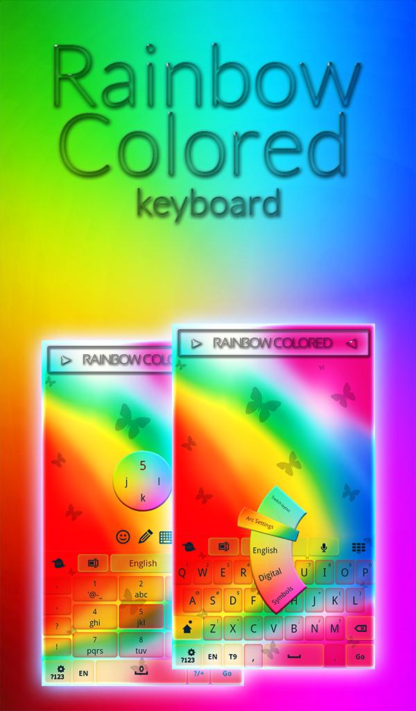 Rainbow Colored Keyboard