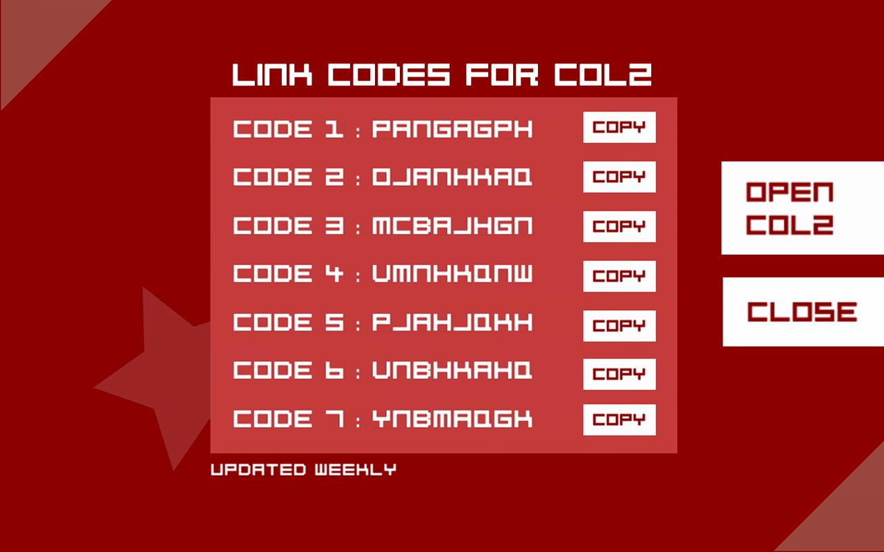 Link Codes for COL2