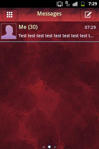 Theme Red GO SMS Pro